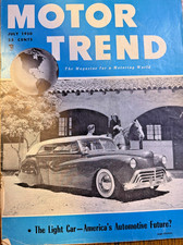 Motor Trend Magazine July 1950 Mexican Road Race Cord Oldsmobile Lots of Ads picture