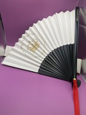 Moet & Chandon Champagne Sensu Folding Hand Fan Bamboo & Paper Set Of 10 IN BOX picture