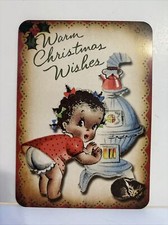Christmas Wall Decor Holiday Vintage Style Die Cut Cardboard 5.5 X 7.5” picture