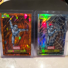 2024 Topps Chrome Marvel Iceman Numbered 2-Card Lot 16/25 and 299/399 1st Year picture