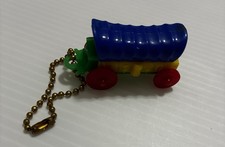 Vintage 1950’s Covered Wagon Puzzle Keychain Charm picture