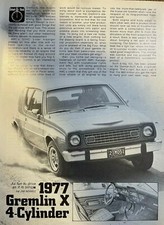 Motor Trend Road Test 1977 Gremlin X 4-Cylinder picture