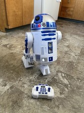 Thinkway Toys Star Wars R2-D2 Interactive Droid Remote Control + hot wheels car picture