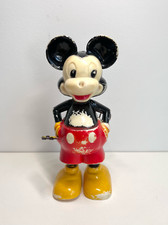 Vintage Marx Mickey Mouse Wind-Up Plastic Toy Whirling Spin Tail - WORKING picture