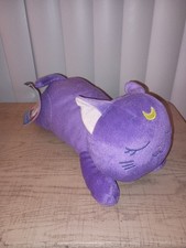 Sailor Moon Luna Sleeping Purple Cat Dreaming 8” Plush Doll - Clever Idiots Inc. picture