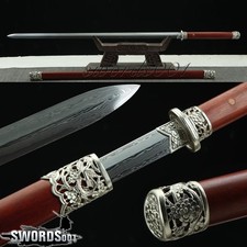 39’’ Low-meteorite Damascus Steel Blade Sword Magpie On Plum Blossom Tang Jian picture
