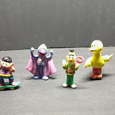 Sesame Street Ceramic Figurine Lot of 4 - Ernie Grover Bert Big Bird picture