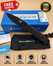 Benchmade 533 Mini Bugout Black Grivory Handle Folding Knife USA picture