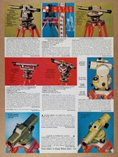David White Path Surveying Instruments Levels Transits 1978 catalog ad page picture