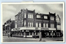 Den Haag Netherlands Postcard Hotel Cafe Restaurant Het Spinnewiel c1950's picture
