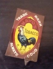 Vintage Mayo's Tobacco Rooster Advertising Emblem Badge Placque Sign Label picture