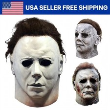 Michael Myers Mask 1978 for Adult, Michael Myers Halloween Full Mask Cosplay picture