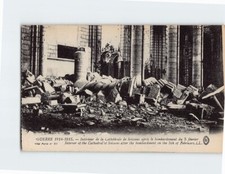 Postcard Interior of the Cathedral of Soissons Guerre Soissons France picture