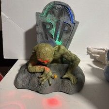 Gemmy Zombie Dead Ed RIP Ghoul Tombstone Light Up Animatronic Halloween Decor picture