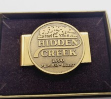 1990s Hidden Creek Money Clip Member Guest NEW Old Stock NOS Vintage picture