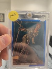 Upper Deck 1992 Marvel Masterpieces Platinum Black Widow Blue Pmg /50 picture