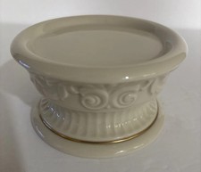 Lenox Versailles Ivory Color Bone China w/ Gold Trim 2.5 Pillar Candleholder USA picture