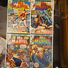 Marvel Ms. Marvel Comic Lot #3 #4 #5 #7 (1977) Bronze Age All NM Comics. picture