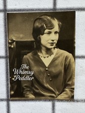 Vintage 1920s Young Woman Portrait Photo Bobbed Hair Necklace Antique picture