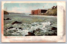 Vintage Postcard CA San Francisco Golden Gate and Fort Point Open Back picture