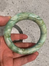 Wonderful Large Tibetan Jade Prayer Bangle Bracelet 68mm(inner diameter) picture
