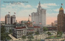 NYC Municipal Building City Hall Park New York NY Historic Architecture Postcard picture