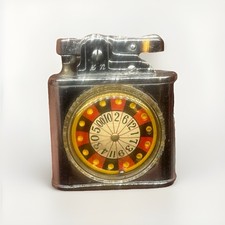 Vintage 1960s ATC Montecarlo Roulette Wheel Cigarette Lighter Made In Japan picture