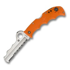 Spyderco Assist Emergency Fire Rescue Combo Edge Knife Orange FRN Handle C79PSOR picture
