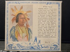 Vintage Red Man Tobacco American Indian Chiefs Card Set 1–40 (NEAR MINT- MINT) picture