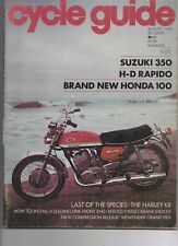 CYCLE GUIDE, Magazine, August 1970 (Suzuki 350 Motorcycle) picture