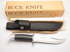 Vtg 1974-81 Buck 119 Special 3 Three Liner Fixed Blade Hunting Knife & Box picture
