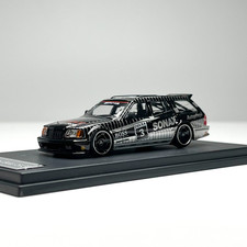 1:64 S124 W124 Wagon Black BOSS Livery Diecast Alloy Model Car picture
