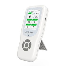 LifeBasis Air Quality Monitor Indoor, 11-in-1 Air Quality Detector White picture
