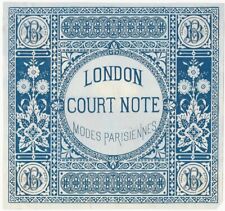 London Court Note Modes Parisiennes Decorative Aesthetic Style Paper Wrapper picture