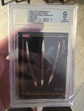 Topps 2026 Chrome Marvel Clawed Chrome Toxin #181 Black Wolverine 10/10 picture