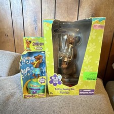 VINTAGE 2002 Gemmy Scooby-Doo Talking Nightlight & Flix Candy Bobber Bundle picture