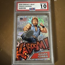 Sneaky Heat Kaboom Chuck Norris Gem Mint Parallel Trading Card StickerJay 2026 picture