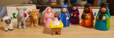 Vintage 1993 Avon Child's My First Christmas Story Nativity 9 PC Set With Boxes picture