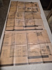 Vintage US Navy DE-1052 Knox Class Shafting & Lift Fittings Blueprint Lot picture