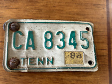 Vintage Antique Tennessee Motorcycle License Plate   T-1015 picture
