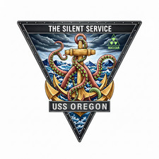 USS Oregon Submarine Premium Military Graphics USN US Navy 4