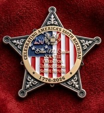 Ultra Rare Authentic Trump USSS Director Sean Curran America 250 Challenge Coin picture