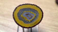 Polished Chinese fighting blood agate picture