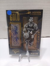2015-2016 PANINI BLACK GOLD Jim Jackson VINTAGE GOLD AUTO #34 /149 Mavs picture