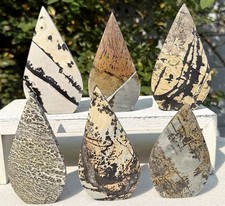Wholesale Lot 6PCs Natural Picture Jasper Freeform Crystal picture