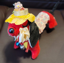Mid Century Vintage Stuffed Dachshund C1950s picture