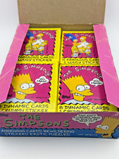1990 Topps The Simpsons Wax Pack 8 Cards 1 Sticker - Bart RC picture