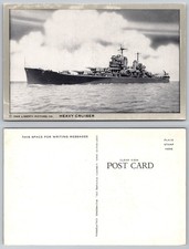 Heavy Cruiser Naval Warship Liberty Picture Co. Richmond California Postcard picture