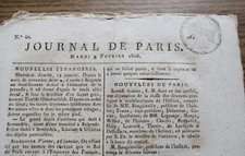 JOURNAL DE PARIS FEB. 9, 1808 FRENCH NEWSPAPER Expedition To Egypt picture