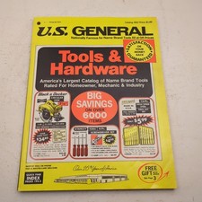 Vintage 1980s U.S. General Hardware Tools Catalog Plumb SK Proto Estwing Stanley picture